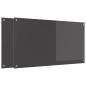 Preview: Küchenrückwand 2 pcs Dunkelgrau 110 x 60 cm Gehärtetes Glas