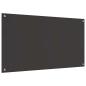 Preview: Küchenrückwand 2 pcs Dunkelgrau 110 x 60 cm Gehärtetes Glas