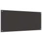 Preview: Küchenrückwand 2 pcs Dunkelgrau 120 x 50 cm Gehärtetes Glas