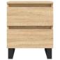 Preview: Nachttische 2 Stk. Sonoma-Eiche 40x35x50 cm Holzwerkstoff