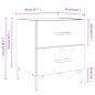 Preview: Nachttisch Betongrau 40x35x47,5 cm Holzwerkstoff