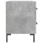 Preview: Nachttisch Betongrau 40x35x47,5 cm Holzwerkstoff