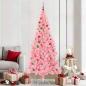 Preview: ARDEBO.de - Weihnachtsbaum mit 300 LEDs mit Ständer Rosa 210 cm PVC