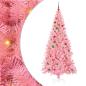 Preview: Weihnachtsbaum mit 300 LEDs mit Ständer Rosa 210 cm PVC