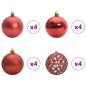 Preview: Weihnachtsbaum mit 300 LEDs mit Ständer Rosa 210 cm PVC
