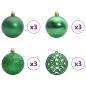 Preview: Weihnachtsbaum mit 300 LEDs mit Ständer Rosa 210 cm PVC