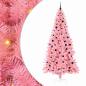 Preview: ARDEBO.de - Weihnachtsbaum mit 300 LEDs mit Ständer Rosa 240 cm PVC