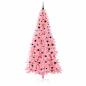 Preview: Weihnachtsbaum mit 300 LEDs mit Ständer Rosa 240 cm PVC