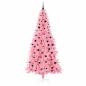 Preview: Weihnachtsbaum mit 300 LEDs mit Ständer Rosa 240 cm PVC