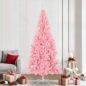 Preview: ARDEBO.de - Weihnachtsbaum mit 300 LEDs mit Ständer Rosa 240 cm PVC