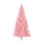 Preview: Weihnachtsbaum mit 300 LEDs mit Ständer Rosa 240 cm PVC
