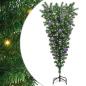 Preview: Umgedrehter künstlicher vorglitten Weihnachtsbaum mit Kugelset