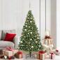 Preview: ARDEBO.de - Künstlicher Weihnachtsbaum mit 300 LEDs mit Ständer Grün 180 cm