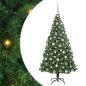 Preview: Künstlicher Weihnachtsbaum mit 300 LEDs mit Ständer Grün 180 cm