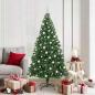Preview: ARDEBO.de - Künstlicher Weihnachtsbaum mit 300 LEDs mit Ständer Grün 180 cm