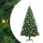Preview: Künstlicher Weihnachtsbaum mit 300 LEDs mit Ständer Grün 180 cm