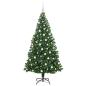 Preview: Künstlicher Weihnachtsbaum mit 300 LEDs mit Ständer Grün 180 cm