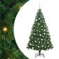 Preview: Künstlicher Weihnachtsbaum mit 300 LEDs mit Ständer Grün 180 cm