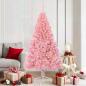 Preview: ARDEBO.de - Künstlicher vorbeleuchteter Weihnachtsbaum Rosa 180 cm PVC