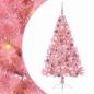 Preview: Künstlicher vorbeleuchteter Weihnachtsbaum Rosa 180 cm PVC