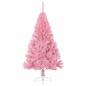 Preview: Künstlicher vorbeleuchteter Weihnachtsbaum Rosa 180 cm PVC