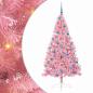 Preview: Künstlicher vorbeleuchteter Weihnachtsbaum Rosa 180 cm PVC