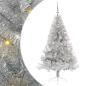 Preview: ARDEBO.de - Künstlicher vorbeleuchteter Weihnachtsbaum Silber 150 cm PET
