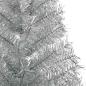 Preview: Künstlicher vorbeleuchteter Weihnachtsbaum Silber 150 cm PET