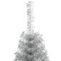 Preview: Künstlicher vorbeleuchteter Weihnachtsbaum Silber 150 cm PET