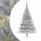 Preview: Künstlicher vorbeleuchteter Weihnachtsbaum Silber 150 cm PET