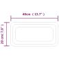 Preview: LED-Badspiegel 40x20 cm