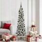 Preview: ARDEBO.de - Künstlicher Weihnachtsbaum mit 300 LEDs Grün und Weiß 180 cm