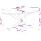 Preview: Esstisch Hellbraun 200x100x74 cm Massivholz Eiche Oval