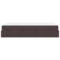 Preview: Bettgestell mit Matratze Dunkelbraun 120 x 190 cm Stoff