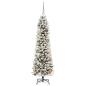 Preview: Künstlicher Weihnachtsbaum mit 150 LEDs mit Ständer Weiß 150 cm