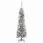Preview: Künstlicher Weihnachtsbaum mit 150 LEDs mit Ständer Weiß 150 cm