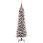 Preview: Künstlicher Weihnachtsbaum mit 150 LEDs Grün und Weiß 150 cm