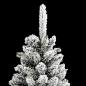 Preview: Künstlicher Weihnachtsbaum mit 150 LEDs Grün und Weiß 150 cm