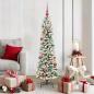 Preview: ARDEBO.de - Künstlicher Weihnachtsbaum mit 150 LEDs Grün und Weiß 150 cm