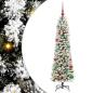 Preview: Künstlicher Weihnachtsbaum mit 150 LEDs Grün und Weiß 150 cm