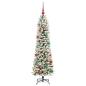 Preview: Künstlicher Weihnachtsbaum mit 150 LEDs Grün und Weiß 150 cm
