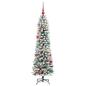 Preview: Künstlicher Weihnachtsbaum mit 150 LEDs Grün und Weiß 150 cm