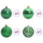Preview: Künstlicher Weihnachtsbaum mit 150 LEDs Grün und Weiß 150 cm