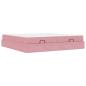 Preview: Bettgestell Rosa 200 x 200 cm Samt