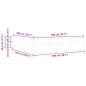 Preview: Bettgestell Rosa 200 x 200 cm Samt