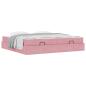 Preview: Bettgestell Rosa 200 x 200 cm Samt