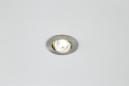 Preview: EVN COMPACTO68 LED Deckeneinbau, rund, schwenkbar, IP44, 200-240V, 6W, 3000K, 683lm, inkl. dimmbaren Netzgerät, Edelstahloptik (E44061302)