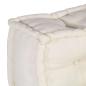 Preview: Modulares Sofa 3 pcs Creme 70 x 70 x 56 cm Stoff