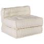 Preview: Modulares Sofa 4 pcs Creme 70 x 70 x 56 cm Stoff