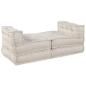 Preview: Modulares Sofa 4 pcs Creme 70 x 70 x 56 cm Stoff